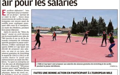 Du sport gratuit et en plein air pour les salariés