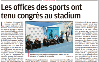 La Provence « Les Offices du Sport ont tenu congrès au Stadium »