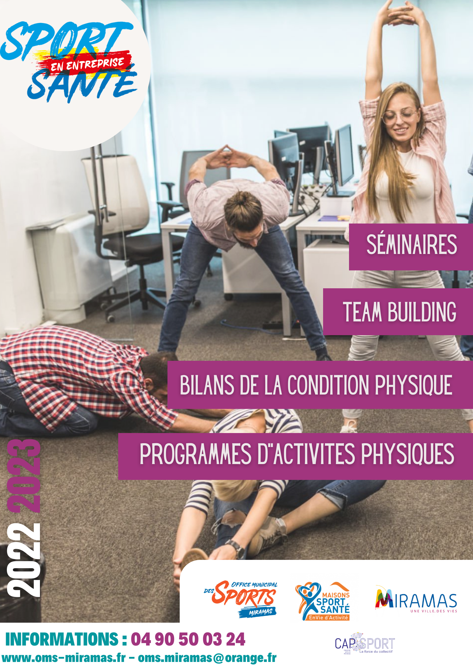 Affiche sport entreprise