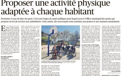 « Miramas : Proposer une activité physique adaptée à chaque habitant » – Revue de presse La Provence 20/09/2023