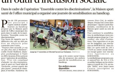 « Le sport utilisé comme un outil d’inclusion sociale » – Revue de presse La Provence 08/11/2023